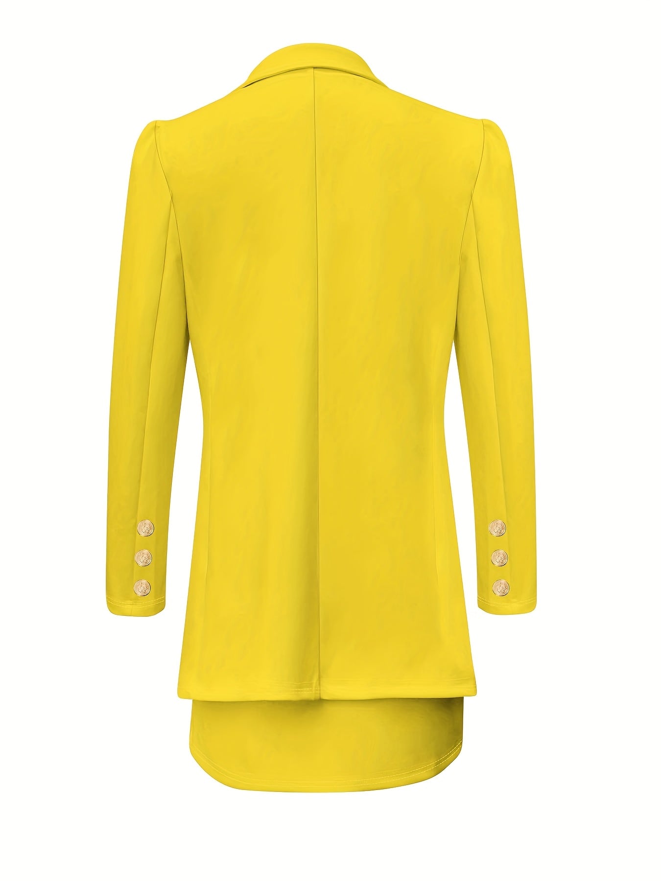 LUDOMI Women'S Stylish White Casual Blazer & Skirt Set .