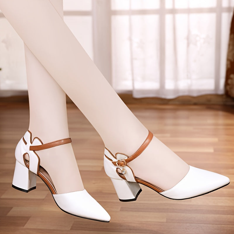[Summer Block Heel High-Shoes] Women's Summer Fashion Block Heel, /MH
