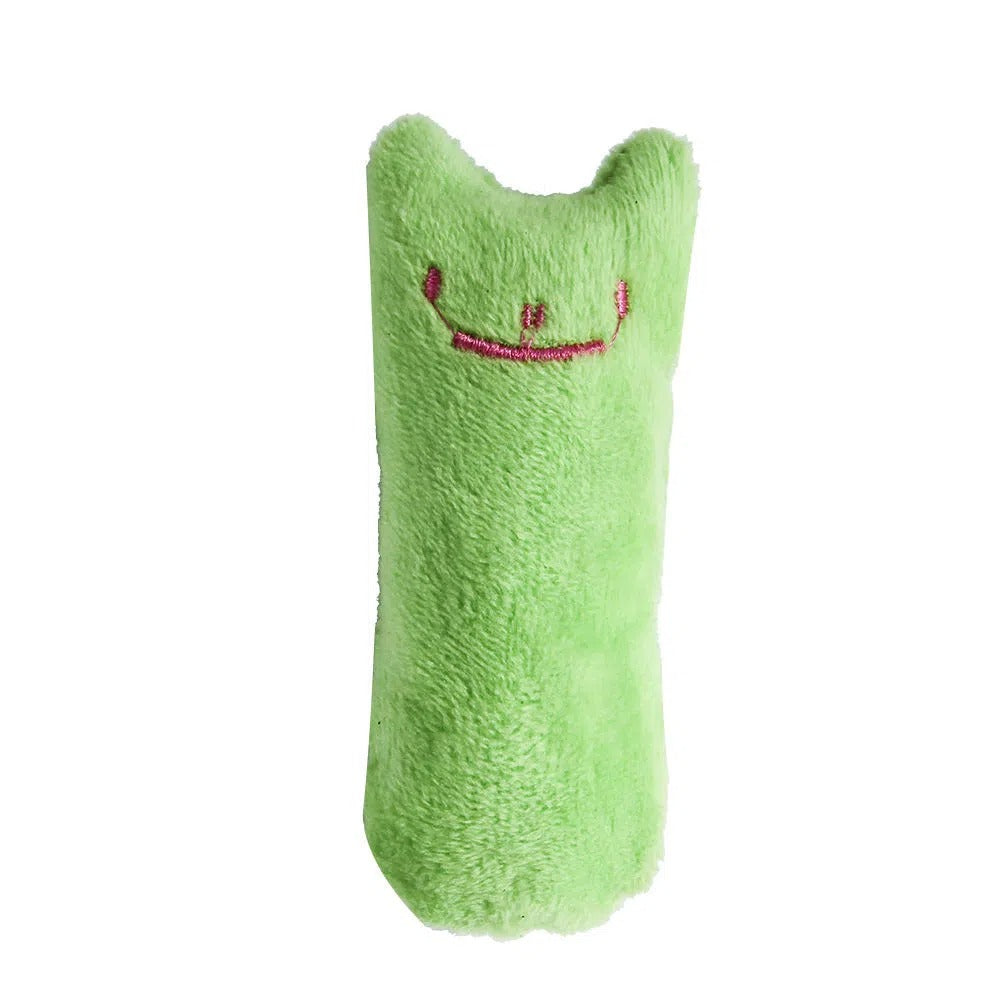 1pc Cat Design Cat Teaser Toy Containing Squeaky Plush Pillow.