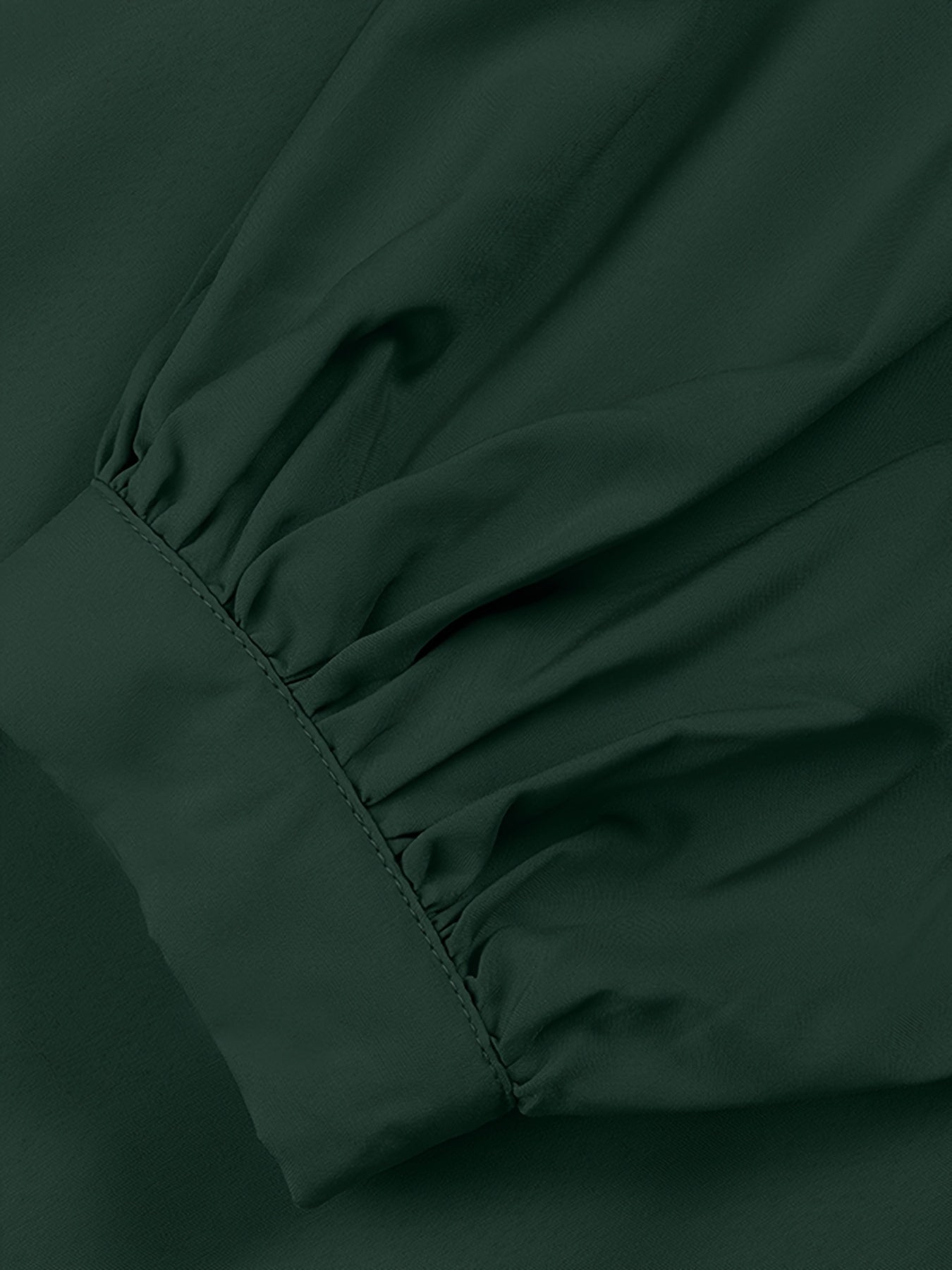 Lantern Sleeve Tie Waist Abaya, Elegant Crew Neck Dress, Women's Clothing./MH
