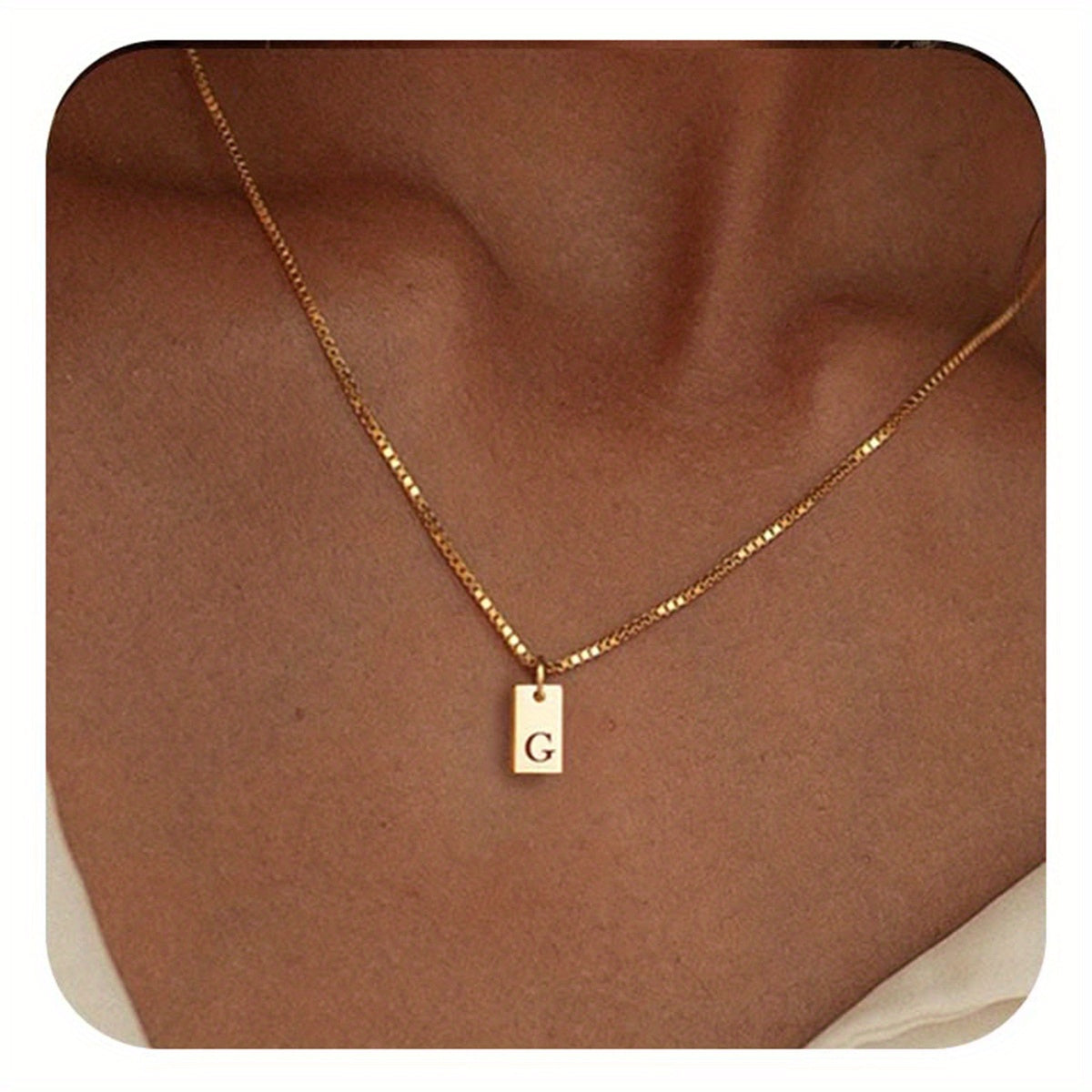 English Initial Letters Necklace 14K Gold Plated Necklace