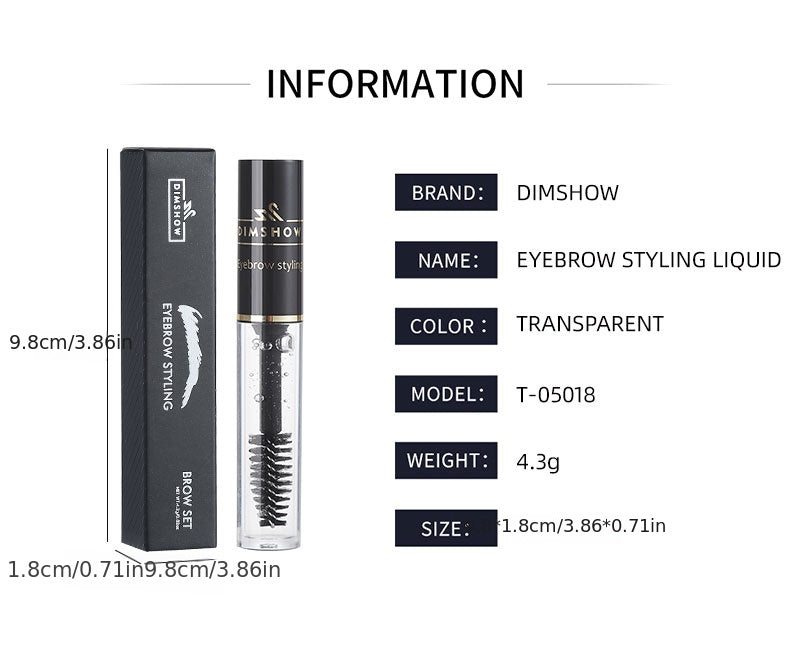 DIMSHOW Waterproof Eyebrow Gel for Long-Lasting, Sweat-Resistant Eyebrow Setting - Perfect Valentine's Day Mother's Day Gift for Women
