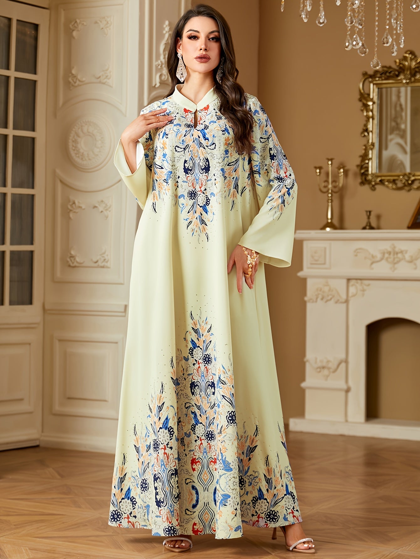 [Pearl A-Line Dress] Cute A-Line Long Sleeve Dress./MH