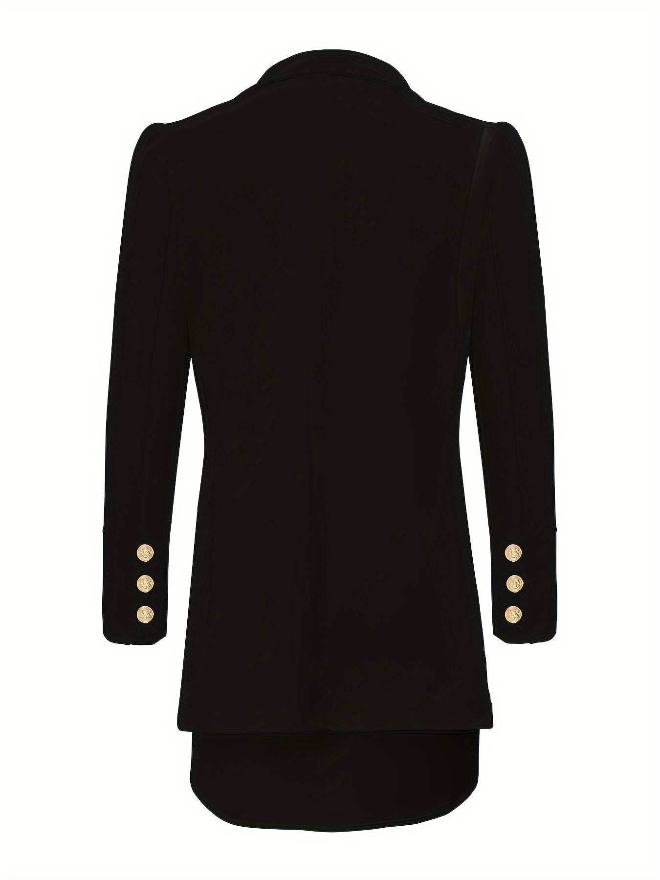 LUDOMI Women'S Stylish White Casual Blazer & Skirt Set .