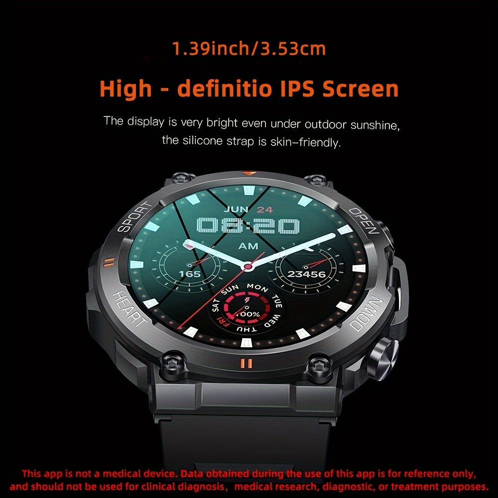 SENBONO Men'S Smart Watch Round 3.53cm Big Screen