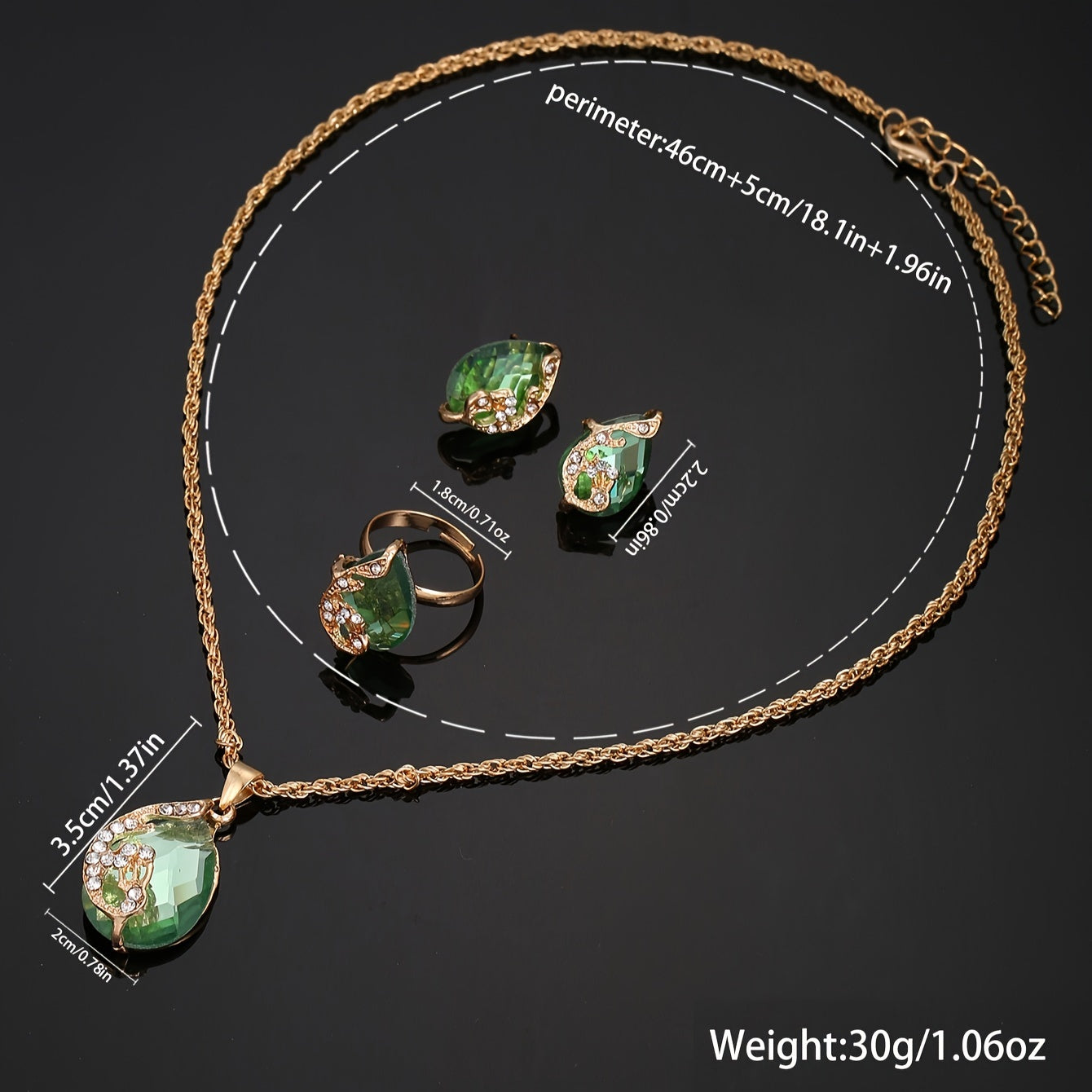 Clover Pointer Quartz Watch - Elegant Baroque Rhinestone Analog Wrist Watch with 4pcs Jewelry Set, Perfect Gift for Mom, Her, or Yourself, Ideal for Any Occasion