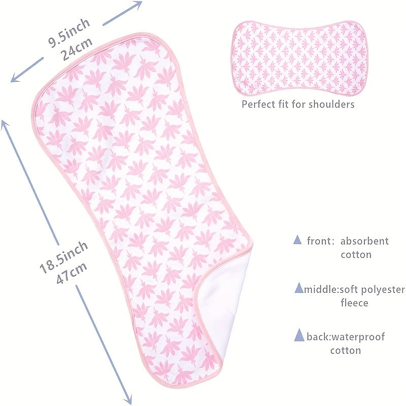 4-Pack of Ultra-Soft & Absorbent Burp Cloths - Waterproof & Cute Unisex Designs for Baby, Halloween, Thanksgiving, Christmas Gift Easter Gift