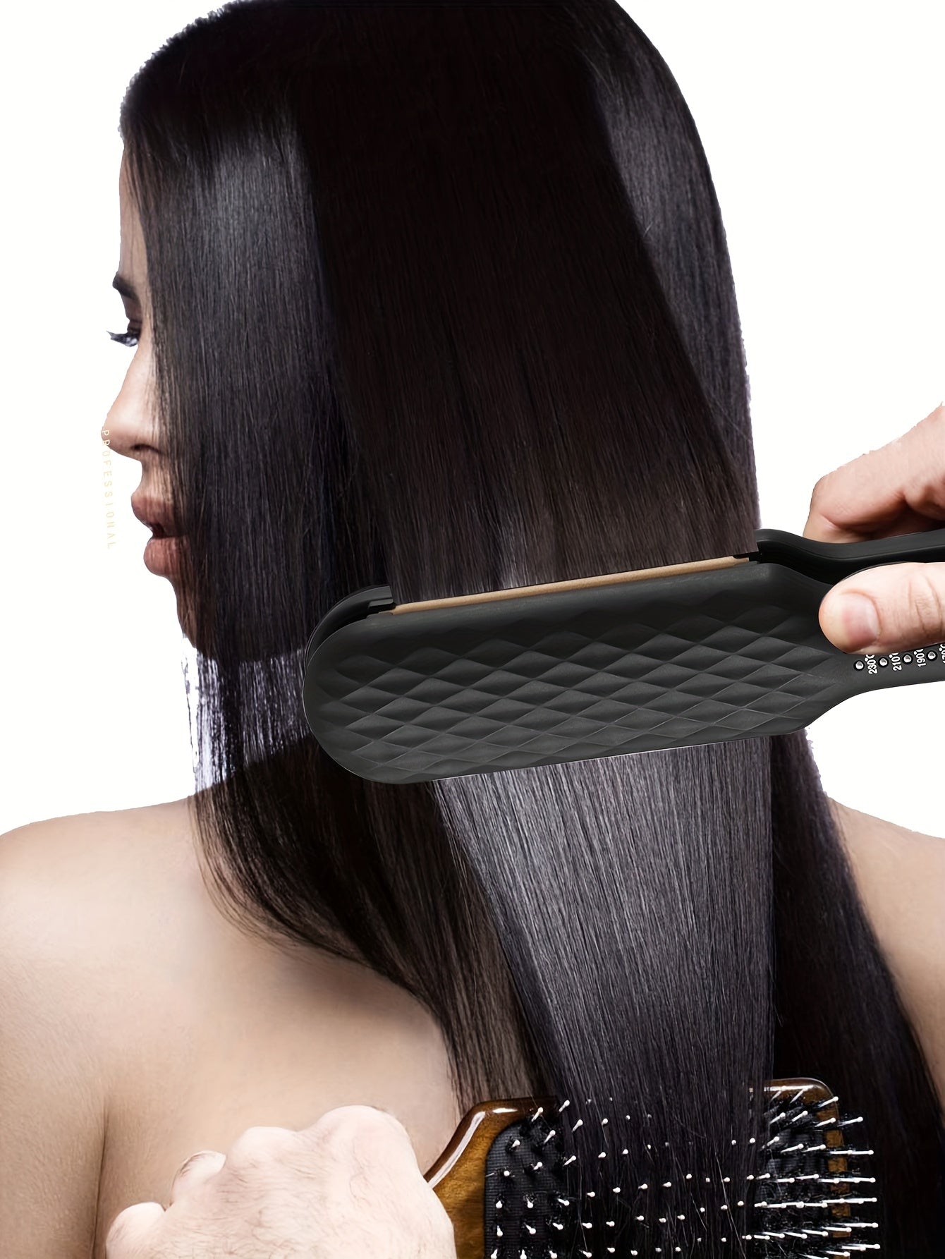 CRASTS 2-in-1 Straightening & Curling Iron with Dual Plates,
