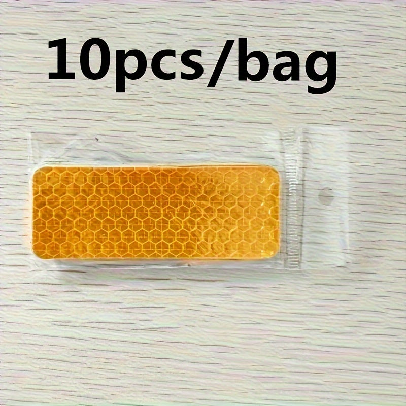 10pcs Car Night Safety Warning Multifunctional Reflective Stickers