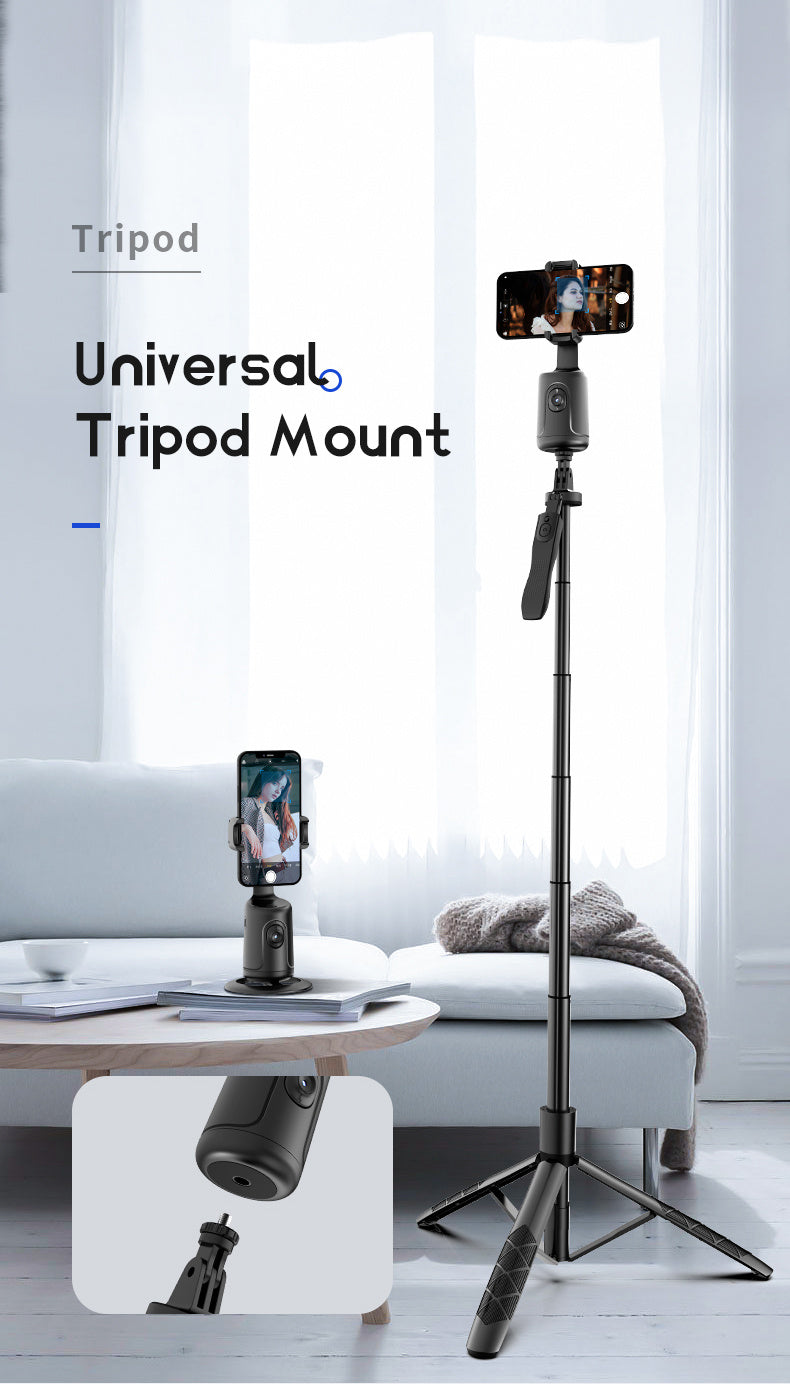 Auto Face Tracking Tripod, No App Required, 360° Rotation .