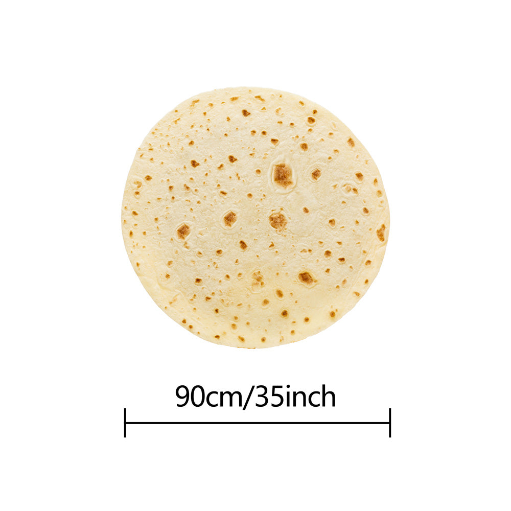 1pc Tortilla Blanket Pepperoni Pizza Blanket Realistic Donut Blanket Food Throw Blanket, Personalized Gift Blanket, Soft And Comfortable Facecloth Round Blanket Cookies Blanket Novelty Realistic Cookies Throw Blanket