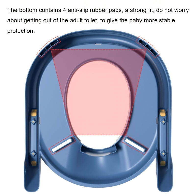 Children's Toilet Foldable Seat Baby Potty Training Seat With Ladder, Christmas, Halloween, Thanksgiving Day Gift Carnival