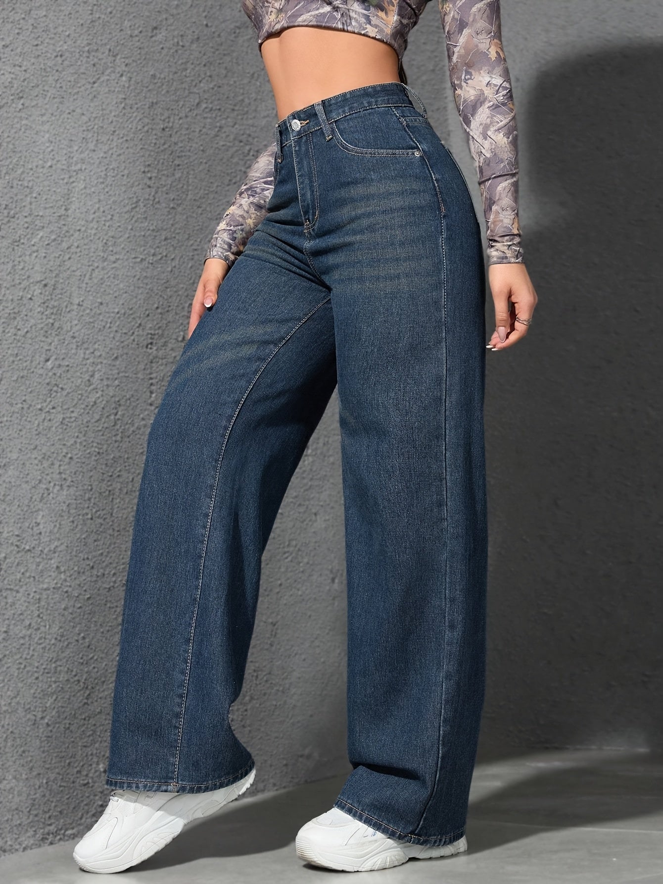 Women's High-Waisted Stretch Jeans -/MH