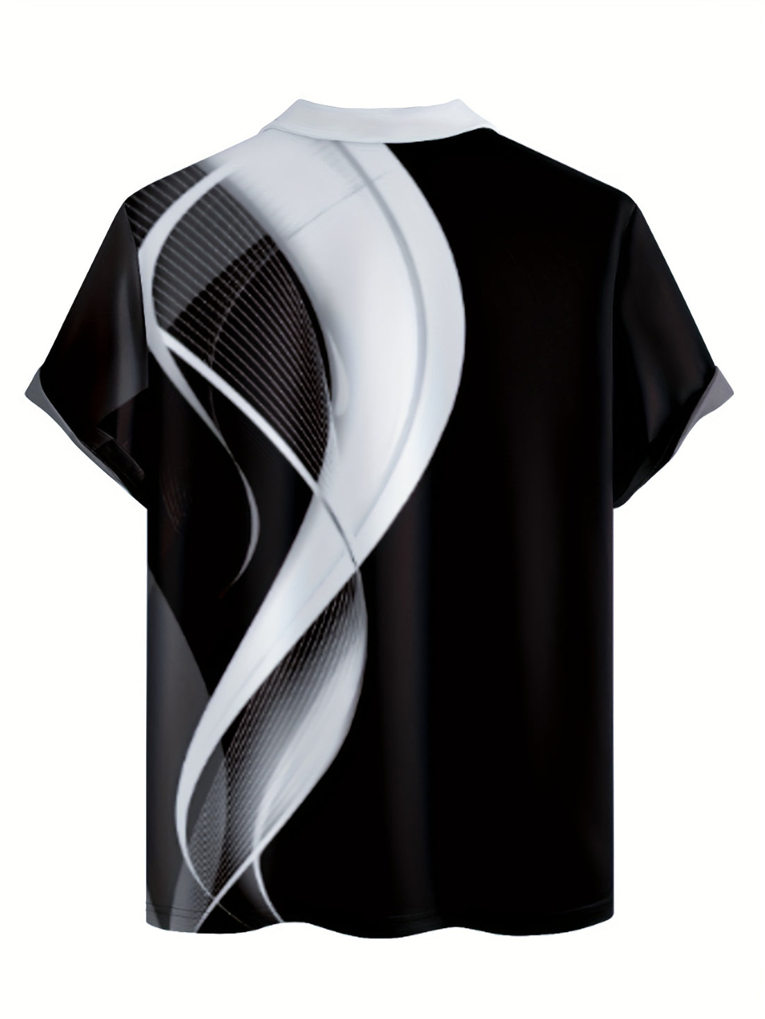 Men's Color Blocked Short Sleeve Lapel Golf Shirts.