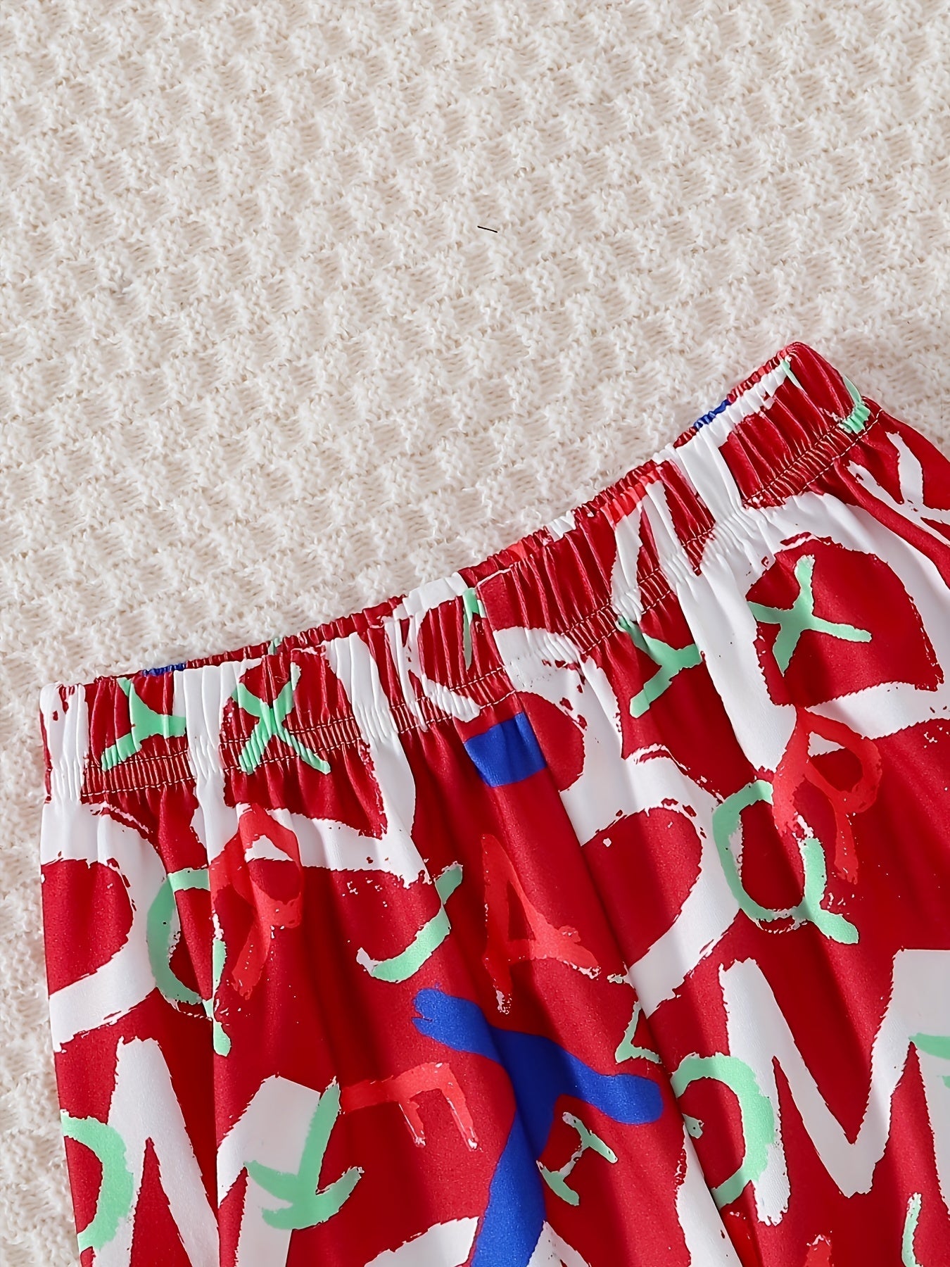 Boys Dinosaur Casual Outfit Round Neck T-shirt.