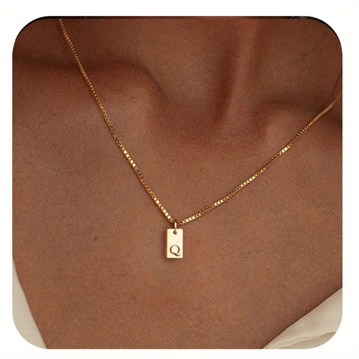 English Initial Letters Necklace 14K Gold Plated Necklace