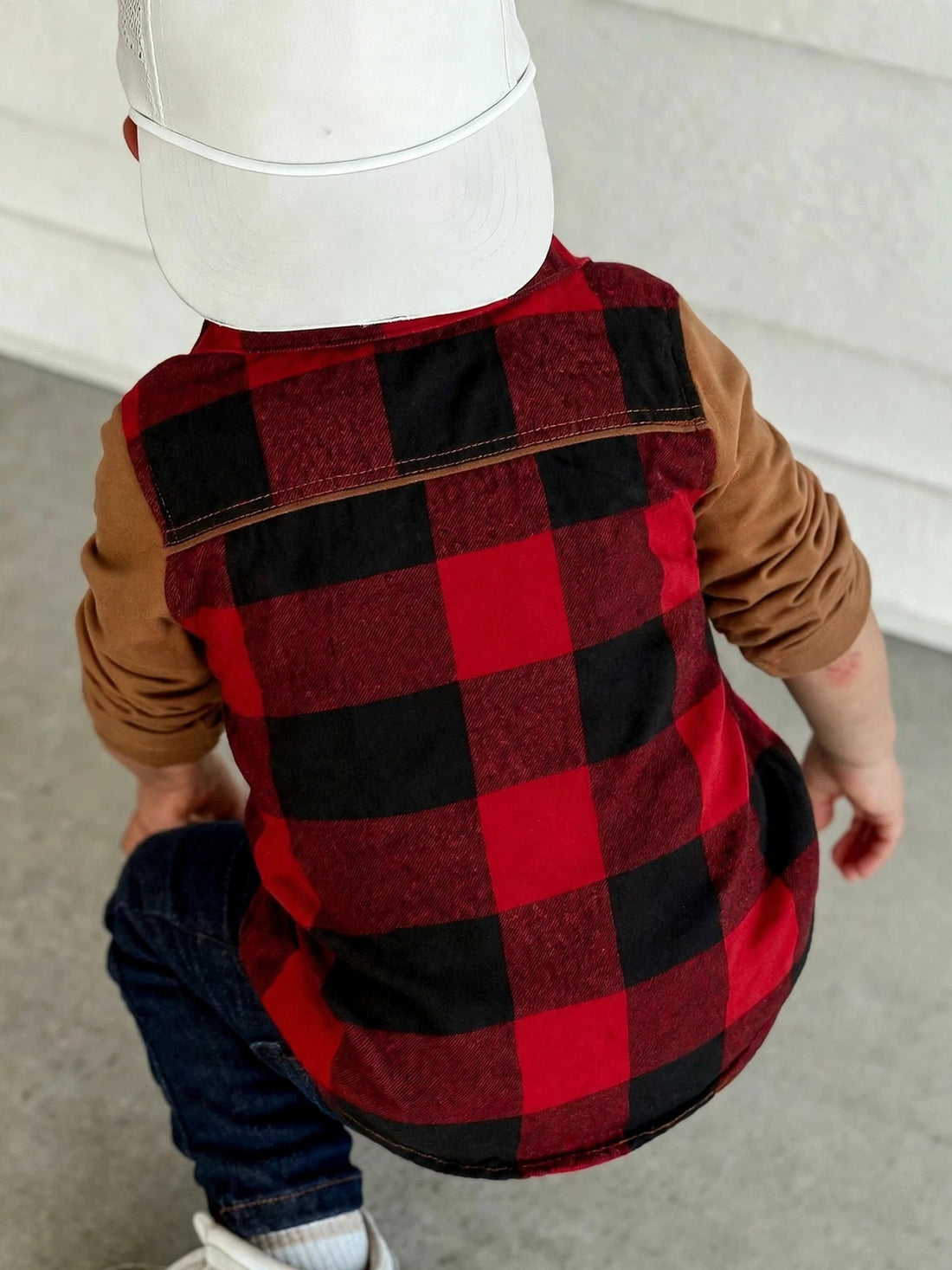 Kids Plaid Button Down Shirt Long Sleeve Casual Check Plaid | Ages 2-12 | MH