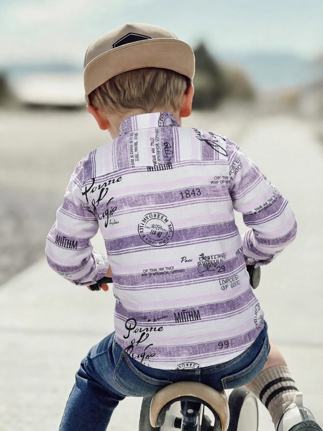 Boys Floral Abstract Print Long Sleeve Shirt | Smart Casual | Ages 3–14 Years