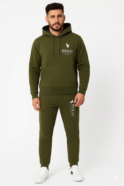 Men’s Hooded Tracksuit & Jogger Set | Olive