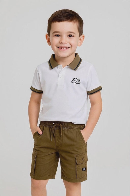 Boys Premium Polo T-Shirt | Classic & Contrast Collar | Embroidered Logo | Age 9–16 Years | UAE