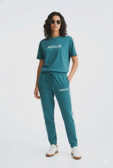 Ladies Signature Moncler Co-ord Set – Short Sleeve & Joggers | MH