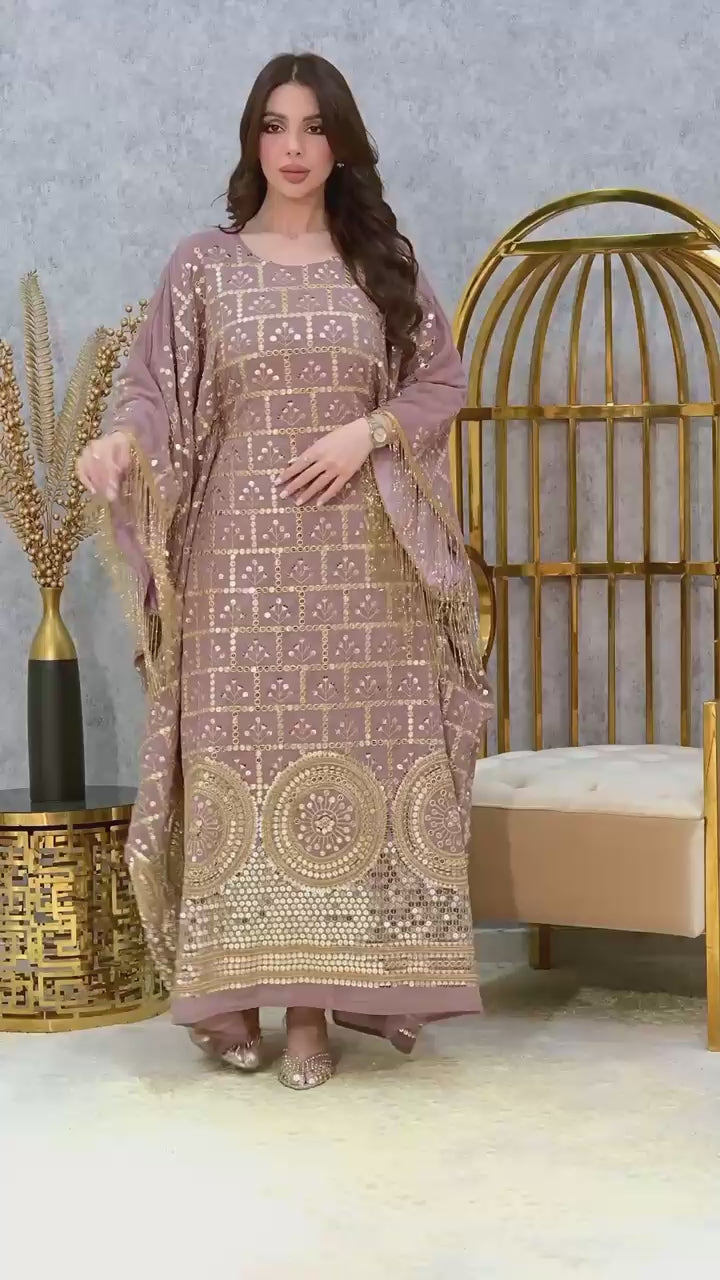Elite Artisan Sequin-Embellished Kaftan Dress – Luxury Hand-Crafted Occasion Wear
Product Botanical Specimen Artisan Midi Dress – Hand-Drawn Floral Print Primary |4 Colors | MH