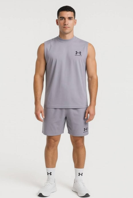 Men's Oversized Muscle Tee & Shorts Set | Breathable Gym Coord - 8 Colors | Sizes M-XXL |MH