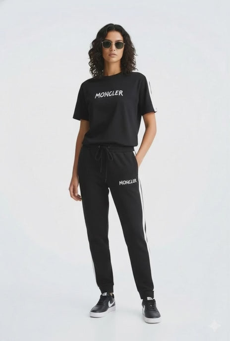 Ladies Signature Moncler Co-ord Set – Short Sleeve & Joggers | MH