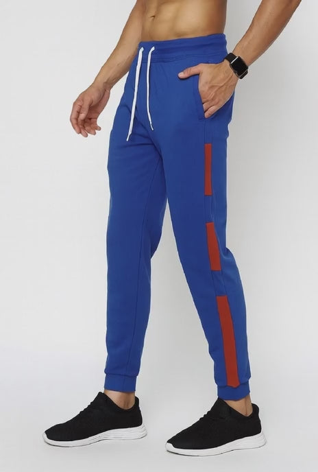 Men’s Royal Blue Trouser with Red Stripe Panels'/MH