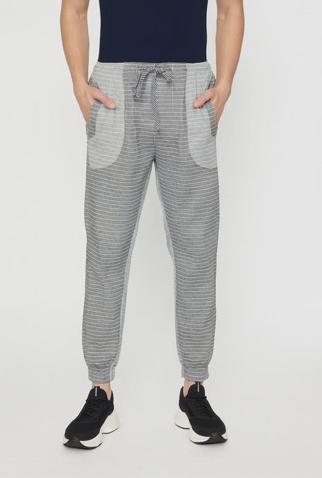 Men’s Grey Striped Trouser China soft tarry cotton fabric Pants | Sizes S-XL | MH