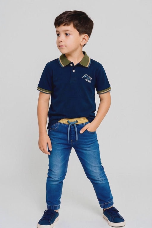 Boys Premium Polo T-Shirt | Classic & Contrast Collar | Embroidered Logo | Age 9–16 Years | UAE
