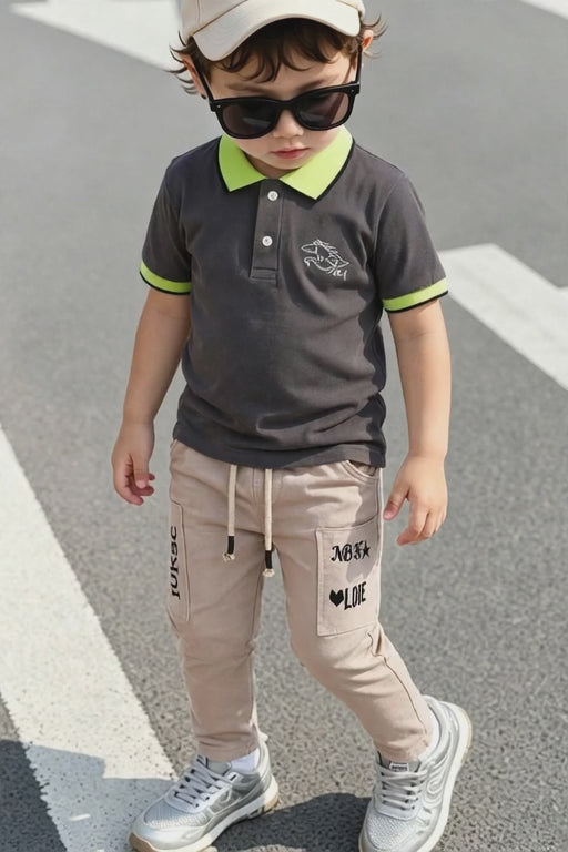 Boys Premium Polo T-Shirt | Classic & Contrast Collar | Embroidered Logo | Age 9–16 Years | UAE