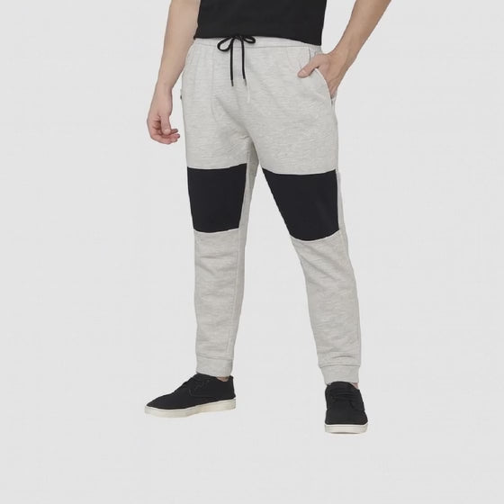 Men’s Light Grey Trouser with Black Knee Panels | Sizes S-XXL ) | MH