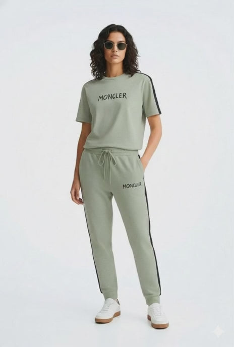 Ladies Signature Moncler Co-ord Set – Short Sleeve & Joggers | MH