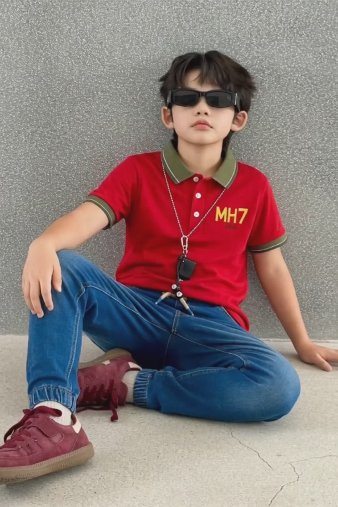 Boys Premium Polo T-Shirt | Classic & Contrast Collar | Embroidered Logo | Age 9–16 Years | UAE