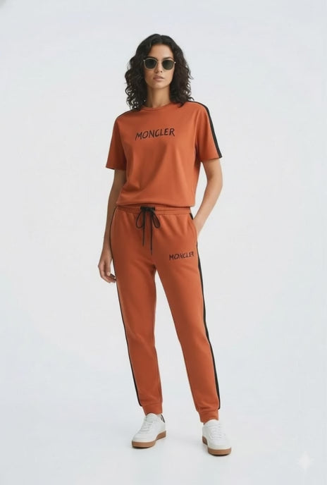 Ladies Signature Moncler Co-ord Set – Short Sleeve & Joggers | MH