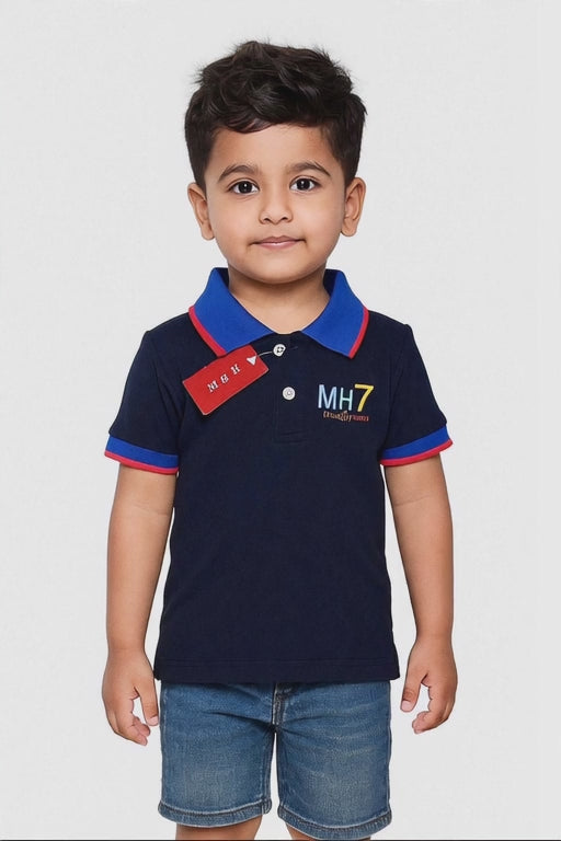 Boys Premium Polo T-Shirt | Classic & Contrast Collar | Embroidered Logo | Age 9–16 Years | UAE