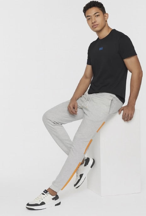 Men’s Grey Trouser with Orange Stripe Panels./MH