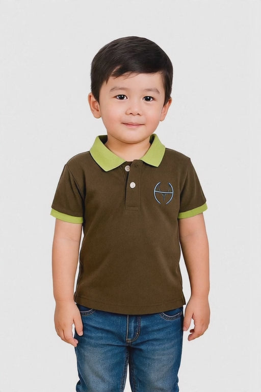 Boys Premium Polo T-Shirt | Classic & Contrast Collar | Embroidered Logo | Age 9–16 Years | UAE