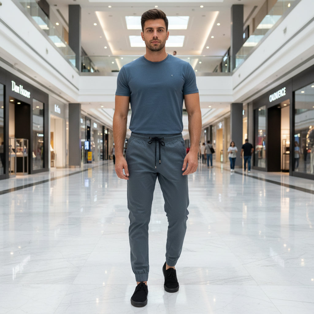 Men's Premium Beige Joggers - Relaxed Fit Drawstring Sweatpants | 4 Colors | S to XXL | MH