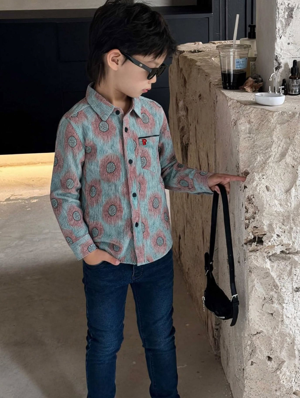 Stylish Printed Cotton Shirt for Boys | Casual Long Sleeve Kids Shirt | Sizes 2-12 Years | MH